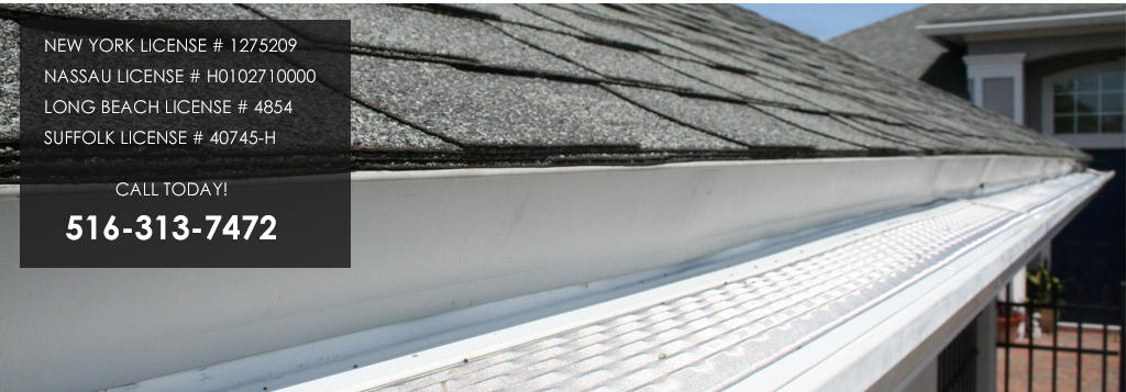 Gutter Guards on a roof